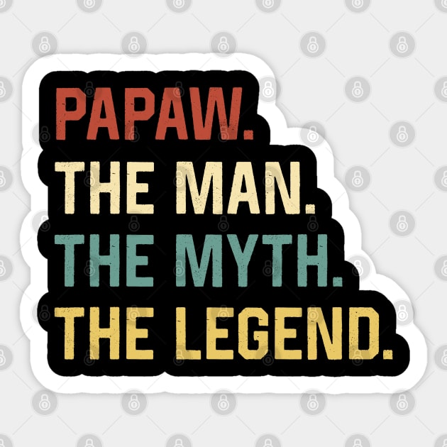 Fathers Day Shirt The Man Myth Legend Papaw Papa Gift Sticker by Marang